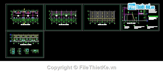 Bản vẽ,nhà trọ,Bản vẽ nhà trọ,kiến trúc nhà cấp 4,Bản vẽ kiến trúc Nhà,kiến trúc nhà